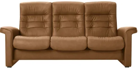 Stressless Sapphire Leather Reclining Sofa in Paloma Taupe by Stressless