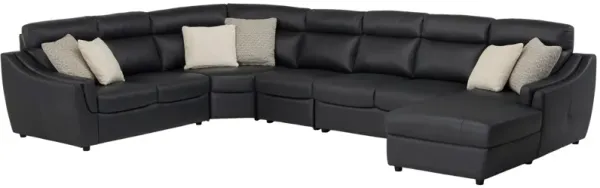 Warner 5-pc. Leather Sectional