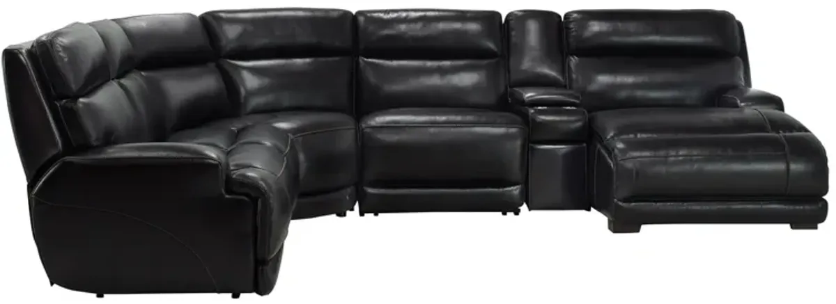 Tompkins Leather 6-pc. Sectional