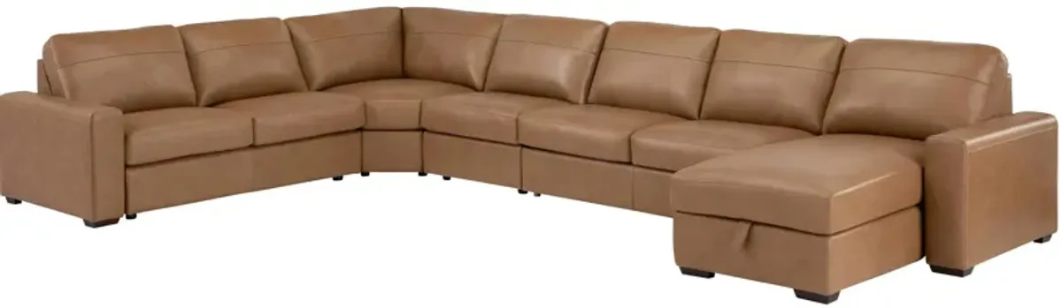 Harley 6-pc. Leather Sectional