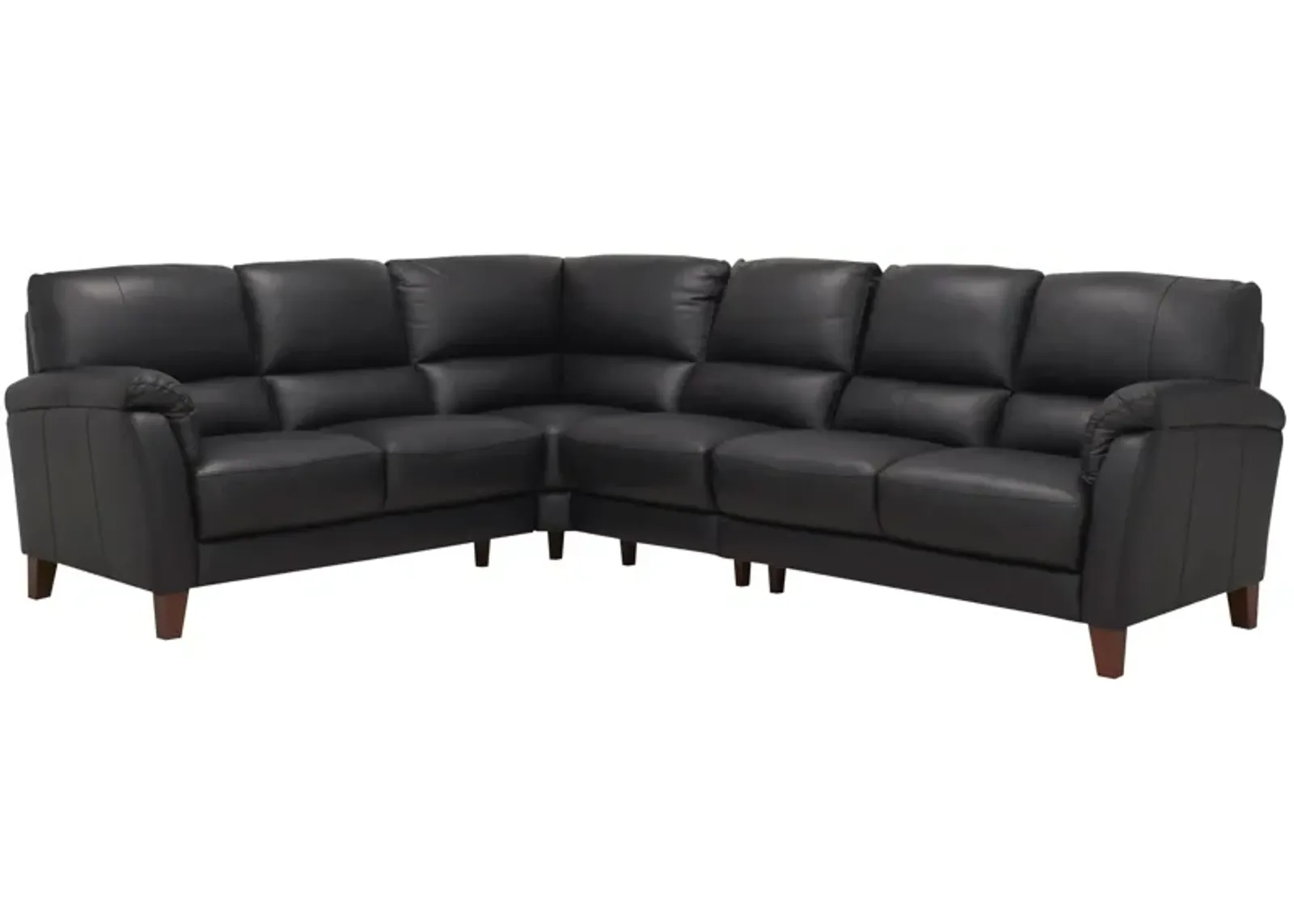 Harmony 4-pc. Sectional in Black by Bellanest