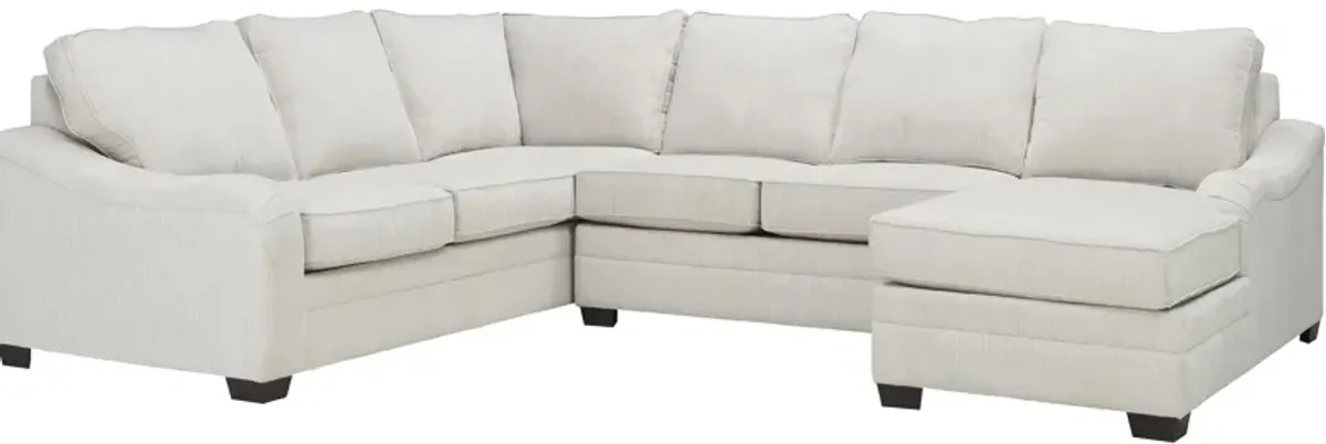 Caid 3-pc. Chenille Sectional Sofa