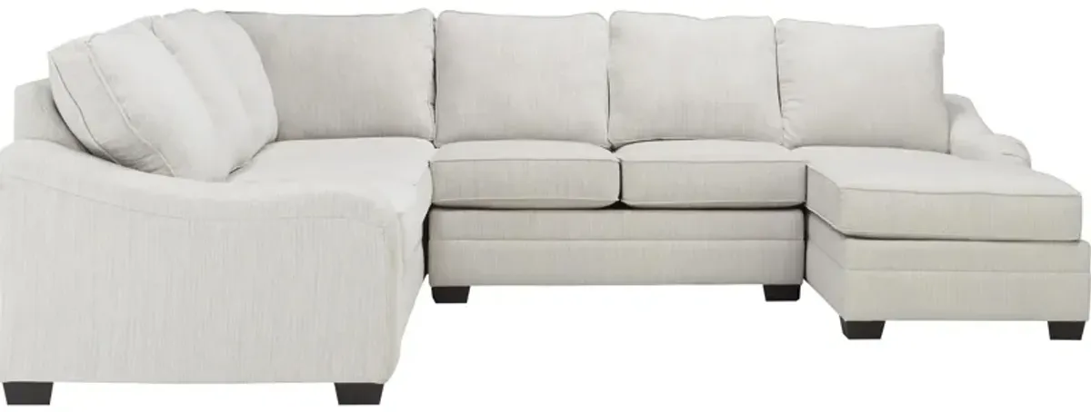 Caid 3-pc. Chenille Sectional Sofa