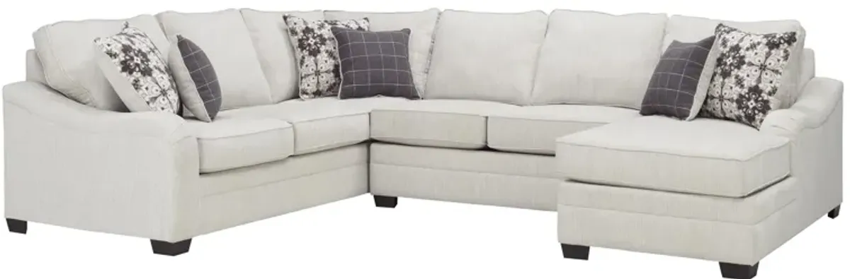 Caid 3-pc. Chenille Sectional Sofa