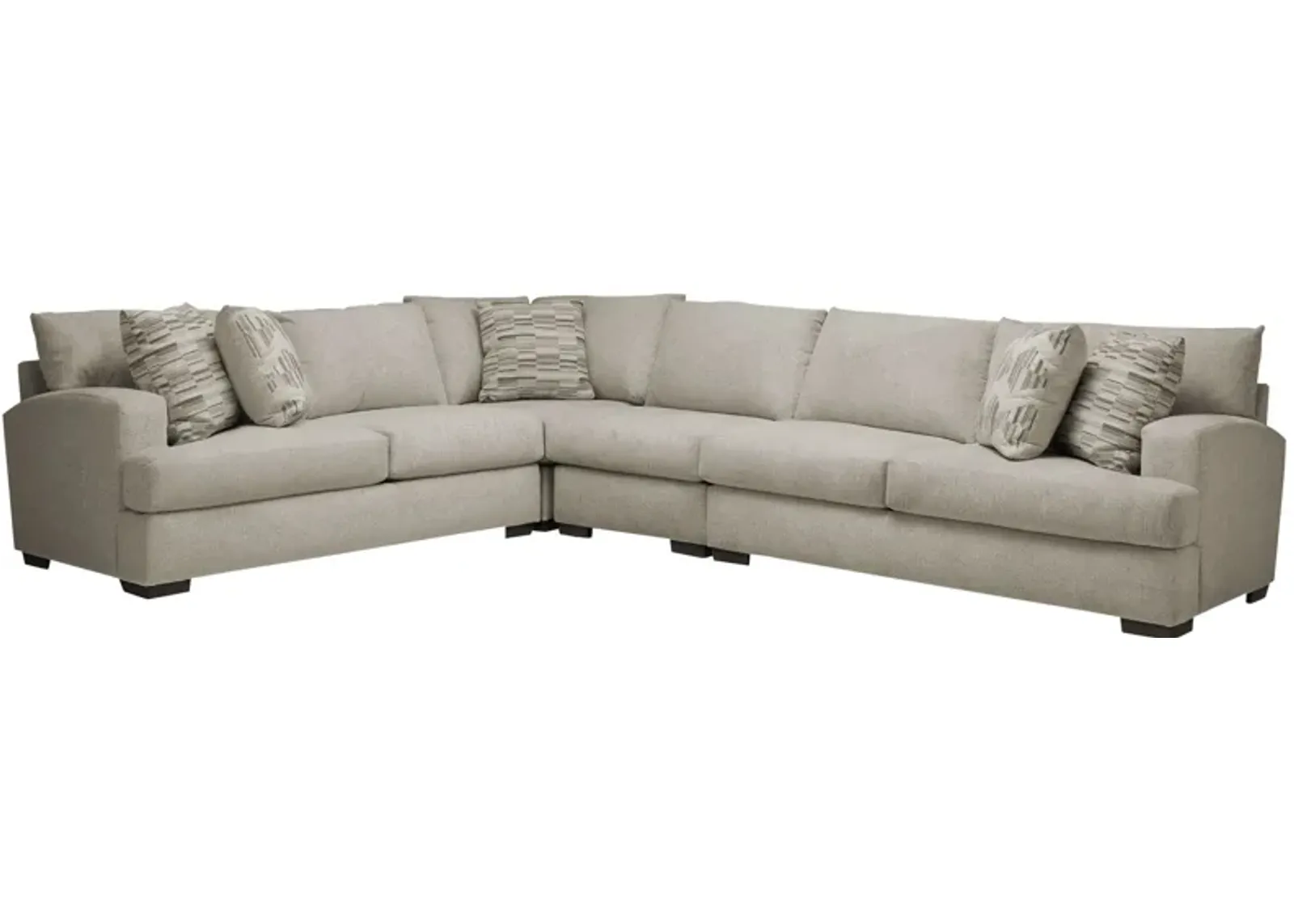 Haley 4-pc. Sectional in Haley Ivory by Style Line