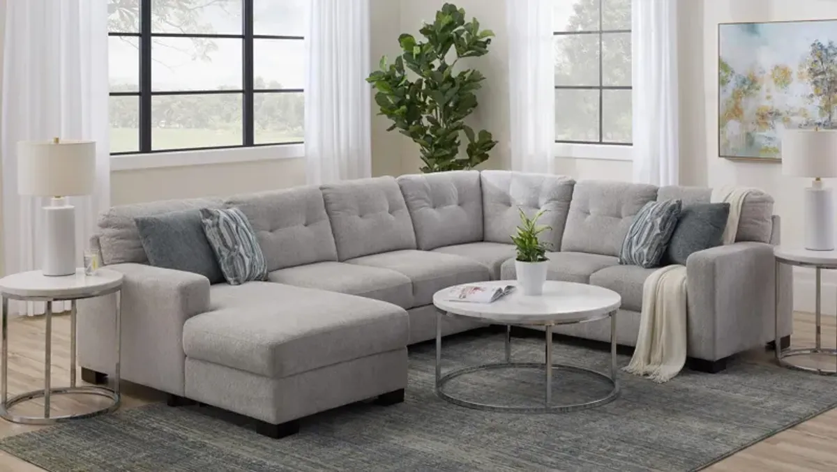 Pierce 4-pc. Sectional w/ Pop Up Sleeper