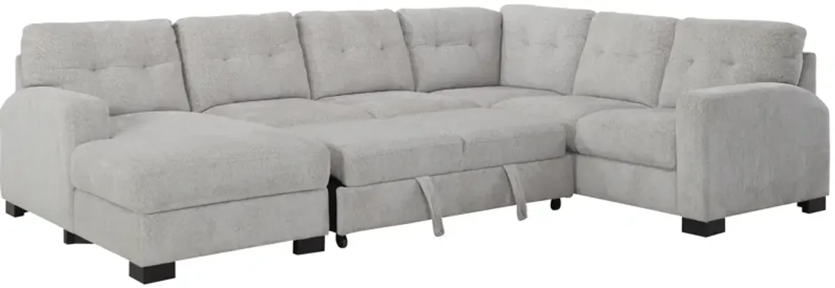 Pierce 4-pc. Sectional w/ Pop Up Sleeper