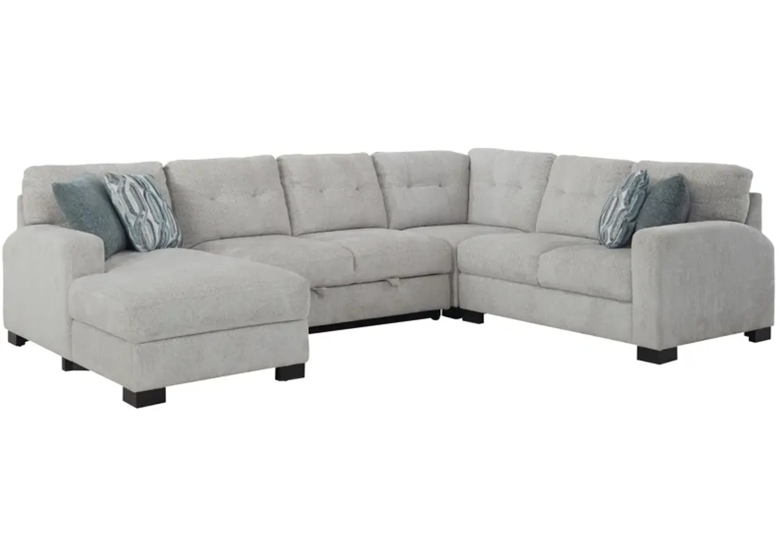 Pierce 4-pc. Sectional w/ Pop Up Sleeper