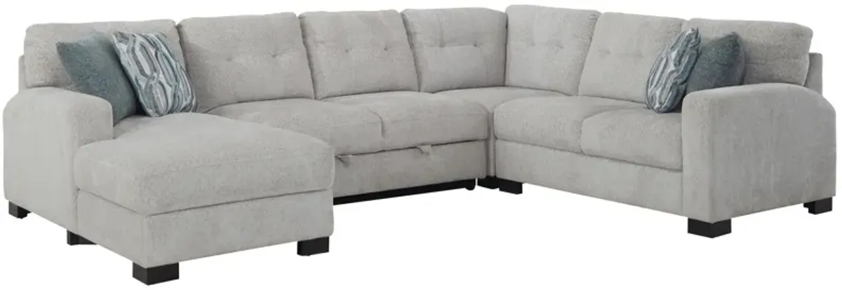 Pierce 4-pc. Sectional w/ Pop Up Sleeper