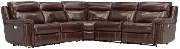Lattimore 5-pc. Leather Sectional