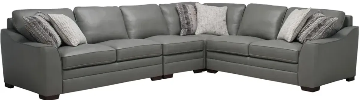 Dorian 4-pc. Sectional in Oasis Light Gray by Bellanest