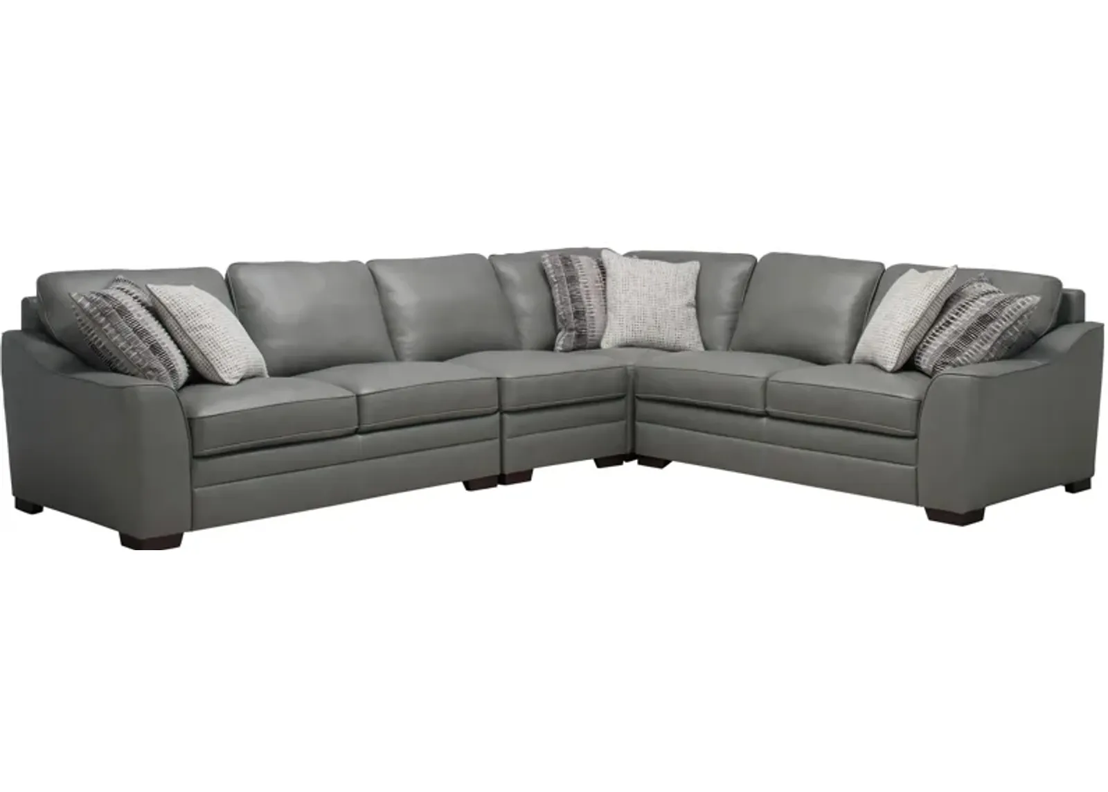 Dorian 4-pc. Sectional in Oasis Light Gray by Bellanest