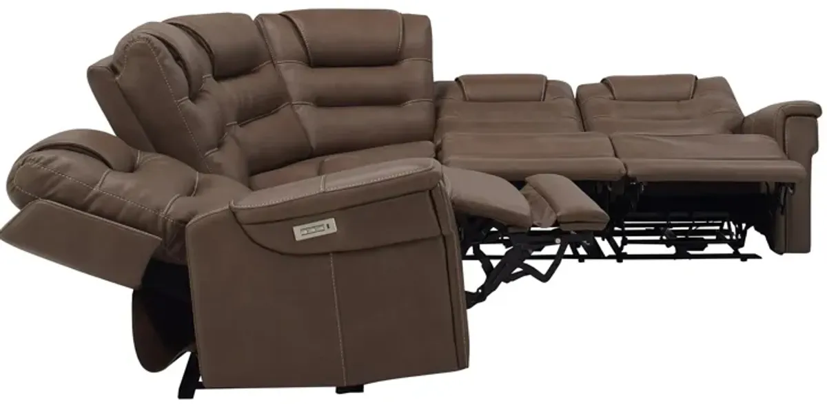 Danbury 5-pc. Power Sectional w/ Power Headrest and Lumbar Support