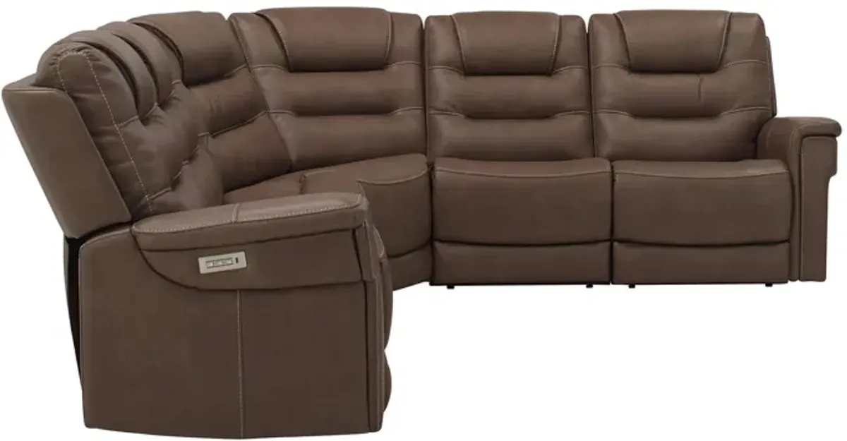 Danbury 5-pc. Power Sectional w/ Power Headrest and Lumbar Support