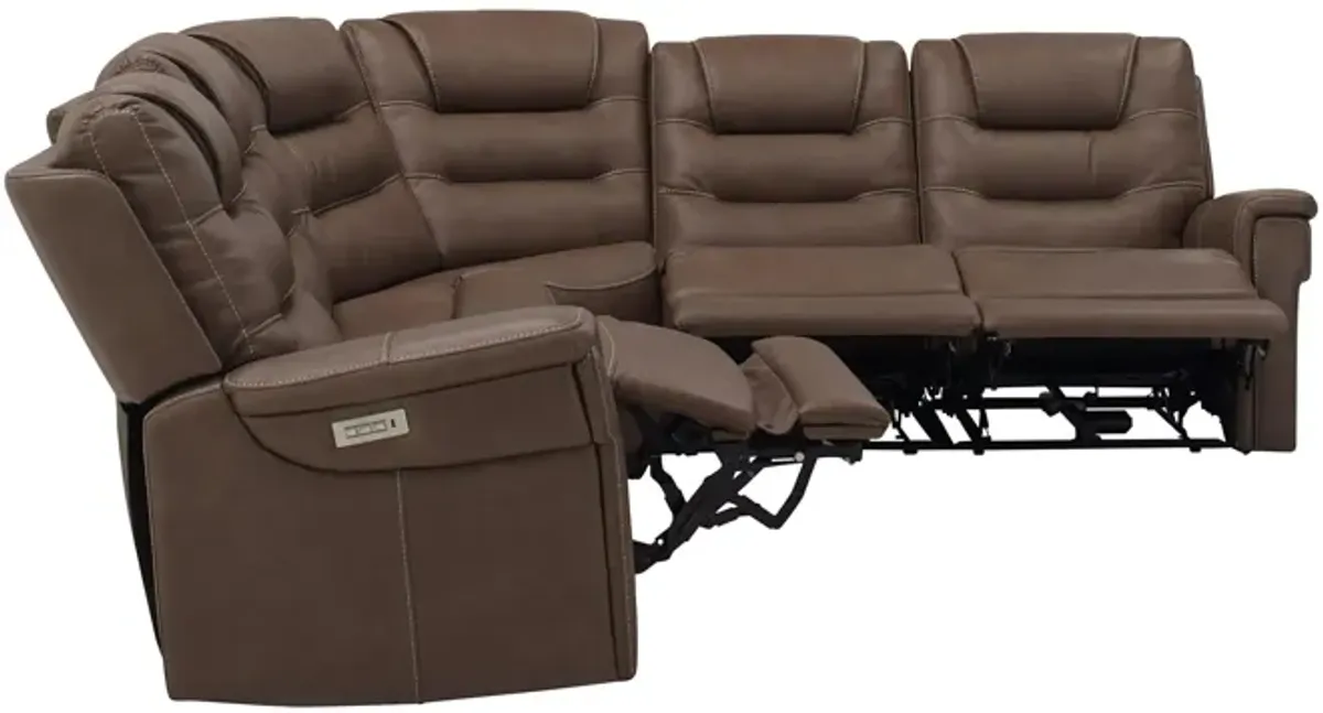 Danbury 5-pc. Power Sectional w/ Power Headrest and Lumbar Support