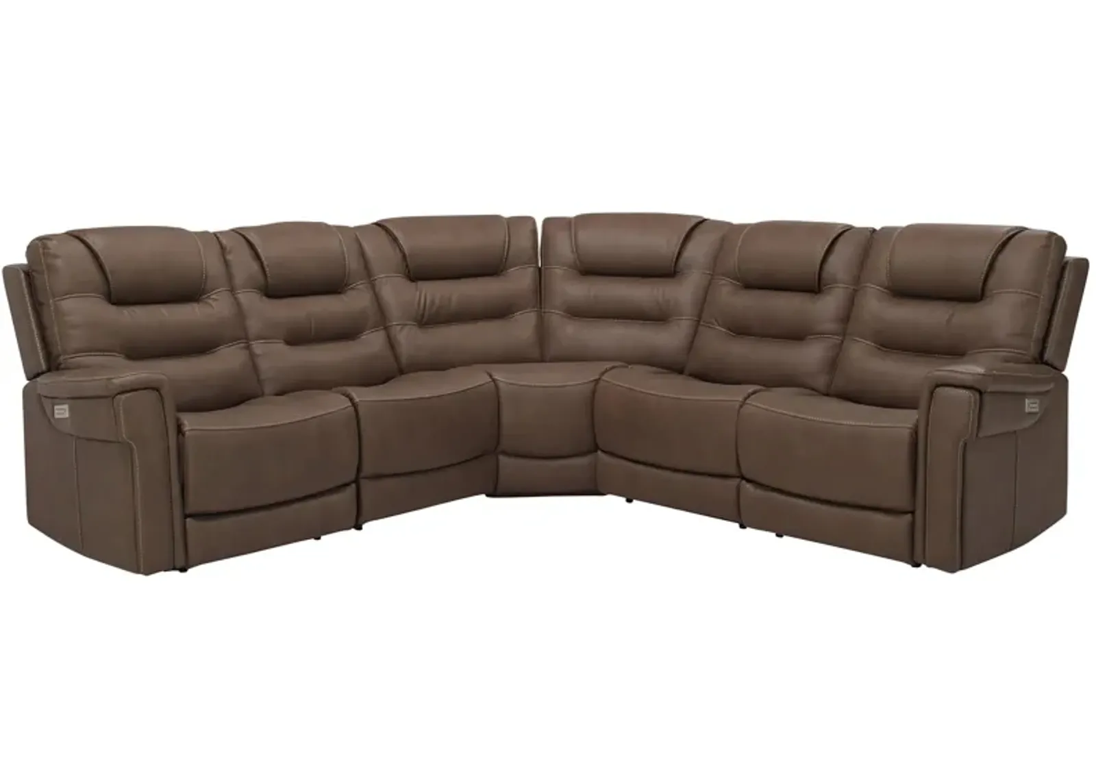 Danbury 5-pc. Power Sectional w/ Power Headrest and Lumbar Support