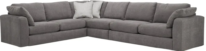 Nappily 4pc. Sectional in Graphite by Alan White