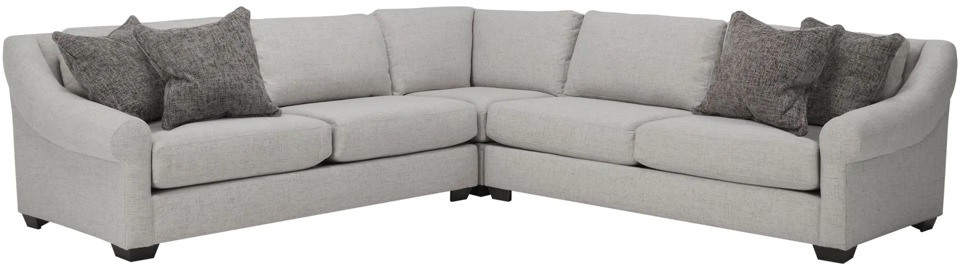 Thatcher 3-pc. Sectional in Gray by Alan White