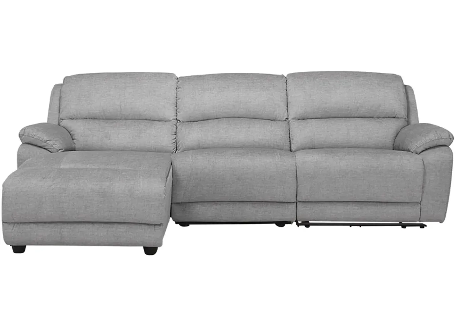 Marley 3-pc. Power Sectional in Gray by Bellanest