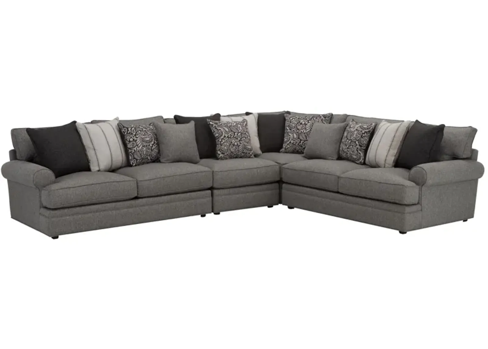 Wilkinson 4-pc. Sectional Sofa in Stone by H.M. Richards