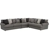 Wilkinson 4-pc. Sectional Sofa in Stone by H.M. Richards