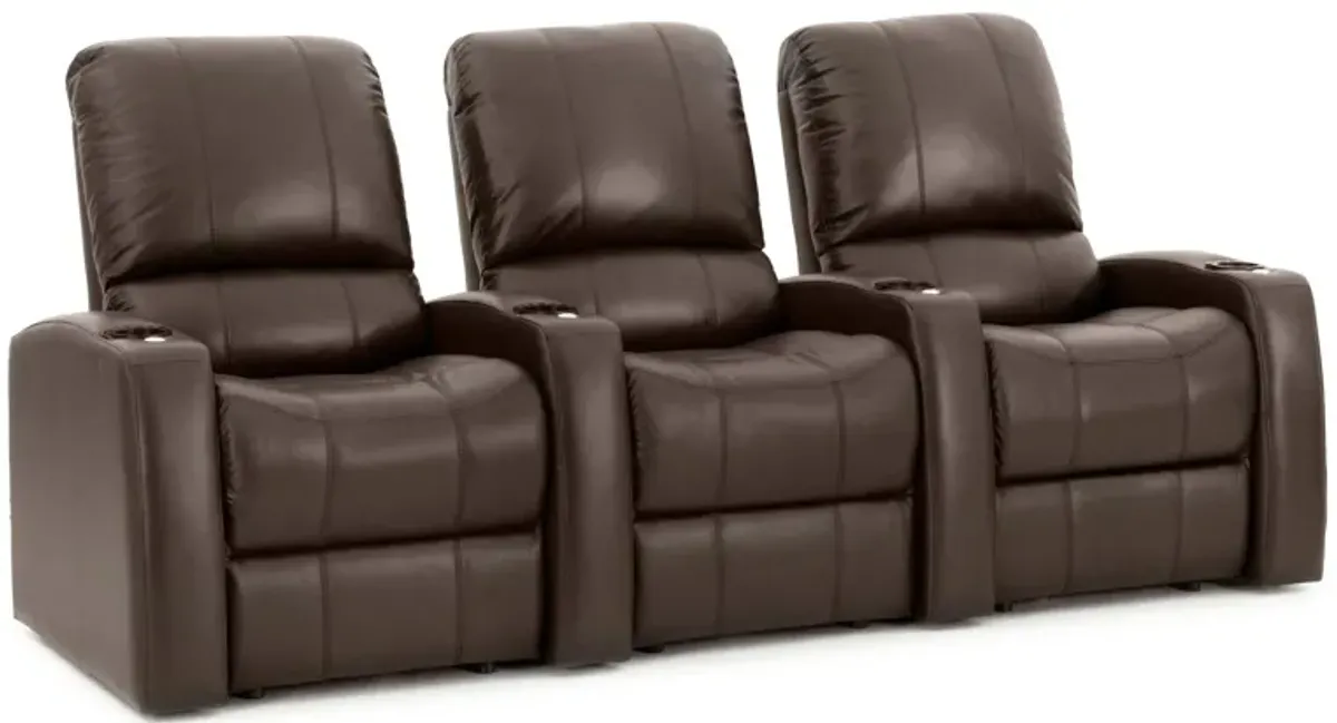 Harkins 3-piece Power-Reclining Sectional Sofa in Brown by Bellanest