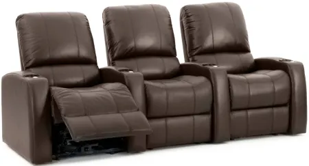 Harkins 3-piece Power-Reclining Sectional Sofa in Brown by Bellanest