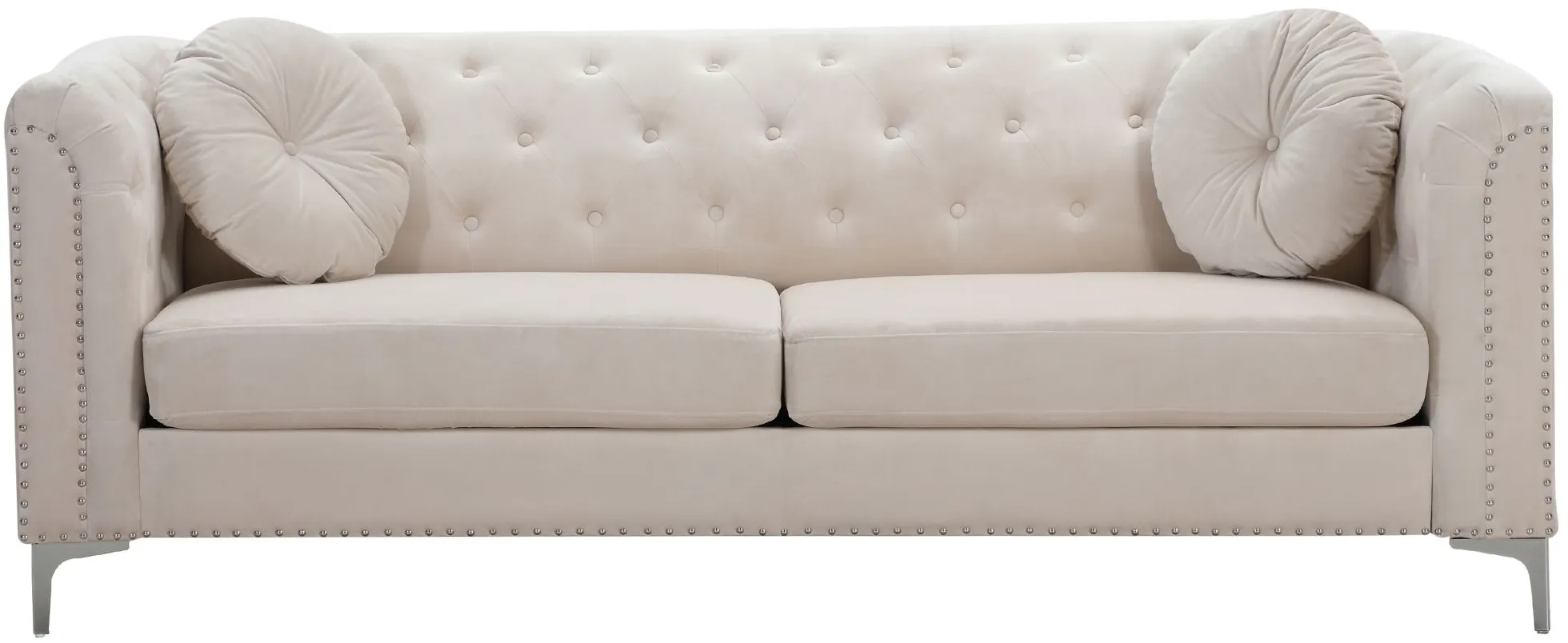 Delray Sofa in Ivory by Glory Furniture