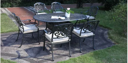 Geneva 7-pc. Outdoor Dining Set in Natural by Bellanest