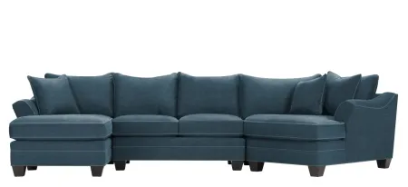 Foresthill 3-pc. Left Hand Facing Sectional Sofa in Santa Rosa Denim by H.M. Richards
