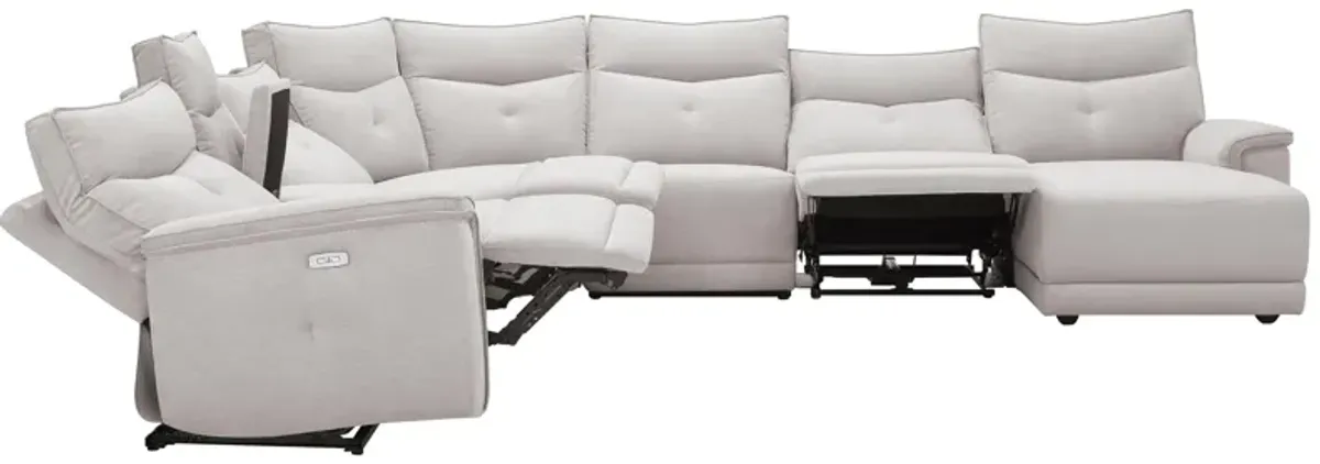 Graceland 7-pc. Sectional Sofa w/Power Headrests