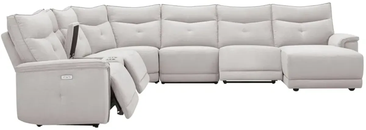 Graceland 7-pc. Sectional Sofa w/Power Headrests