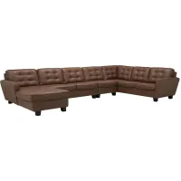 Bryce 4-pc. Sectional in Brown by Chateau D'Ax