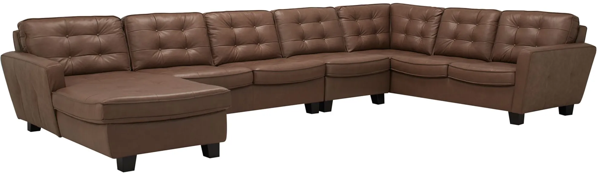 Bryce 4-pc. Sectional in Brown by Chateau D'Ax