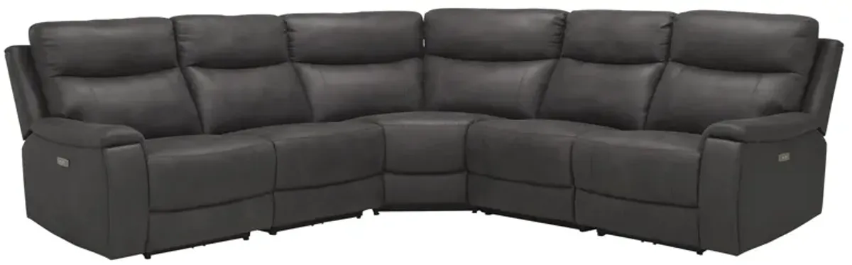 Cole 5-pc. Power Sectional in Gray by High Line Smart Home