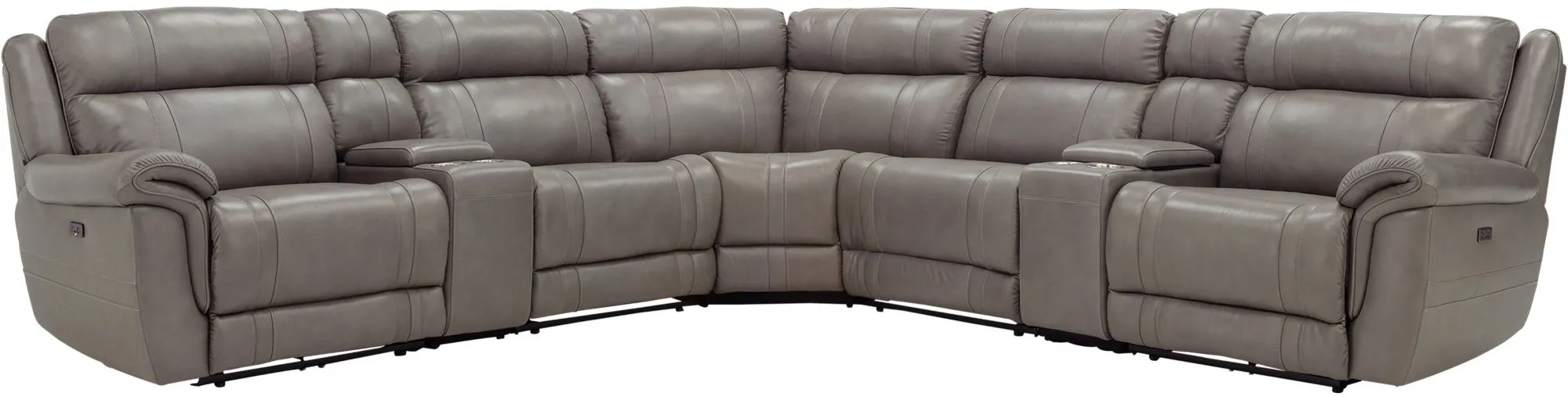 Ridgewood 7pc. Leather PowerReclining Sectional Sofa