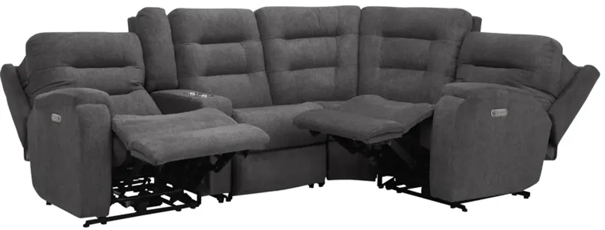 Halenbeck 5-pc. Triple Power Sectional