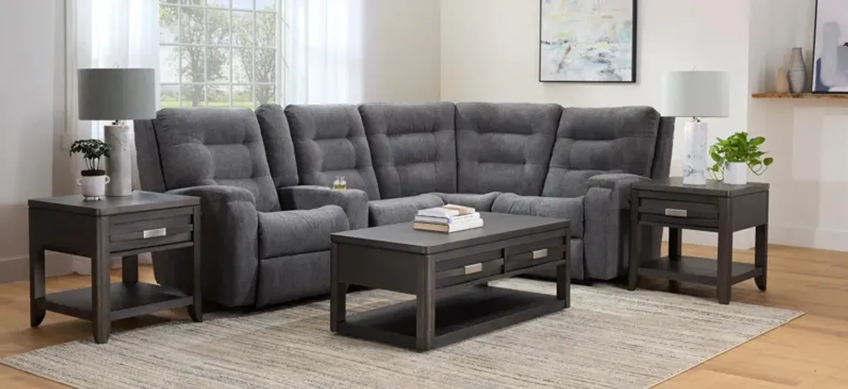 Halenbeck 5-pc. Triple Power Sectional