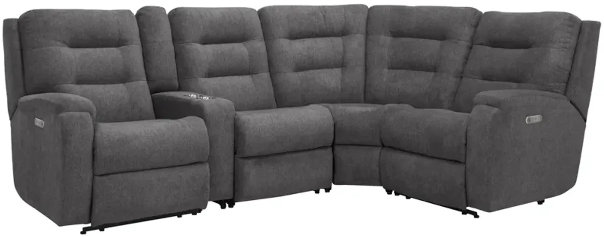 Halenbeck 5-pc. Triple Power Sectional