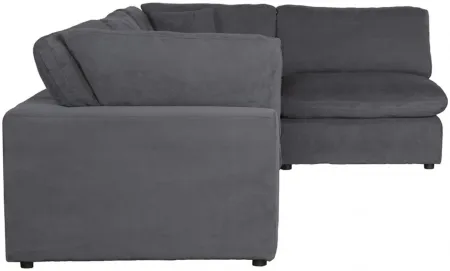 Swallowtail 4-pc. Modular Sectional Sofa in Gray by Homelegance
