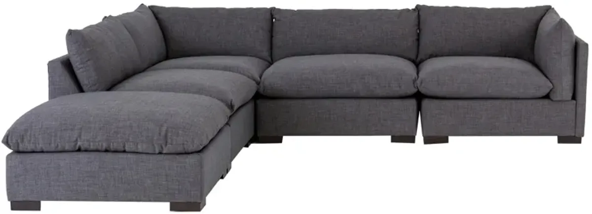 Westwood 5-pc. Modular Sectional Sofa in Bennett Charcoal by Four Hands