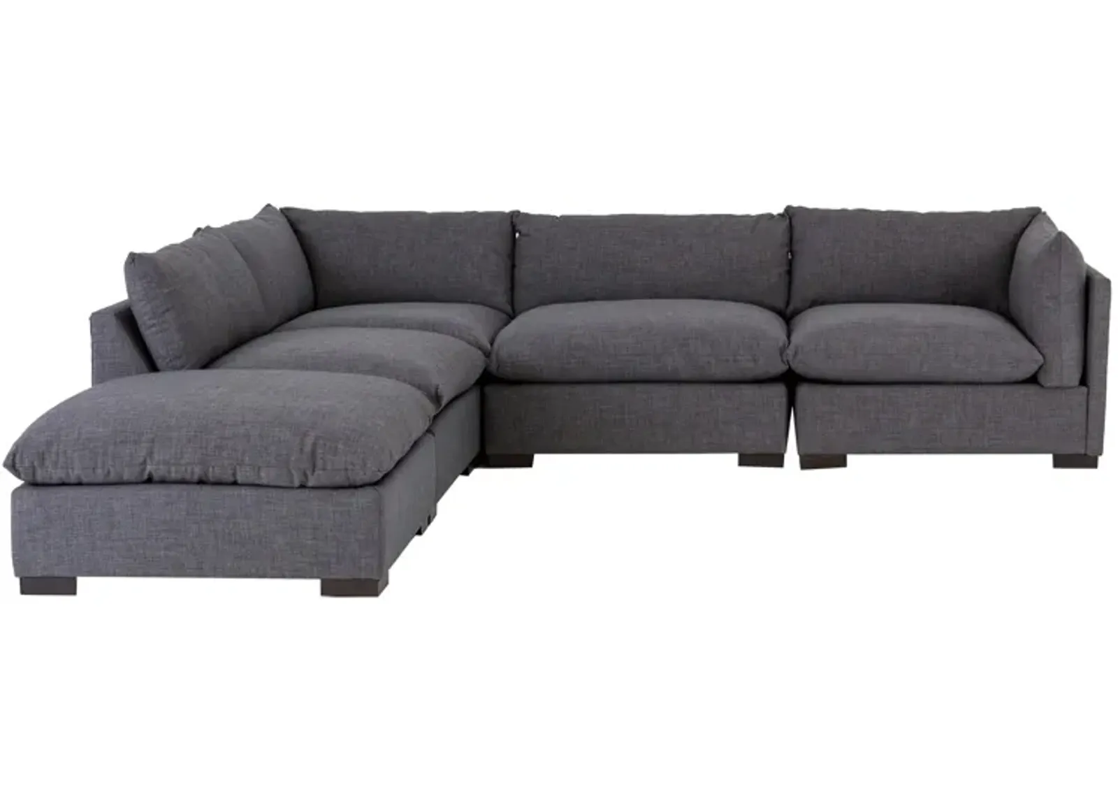 Westwood 5-pc. Modular Sectional Sofa in Bennett Charcoal by Four Hands