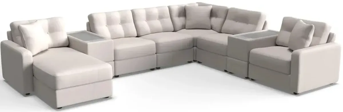 ModularOne 8-pc. Sectional w/Two Power Consoles