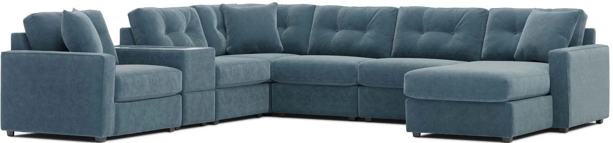 ModularOne 7-pc. Sectional in Teal by H.M. Richards