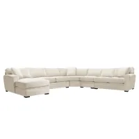 Artemis II 5-pc. Left Hand Facing Sectional Sofa in Gypsy Cream by Jonathan Louis