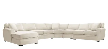 Artemis II 5-pc. Left Hand Facing Sectional Sofa in Gypsy Cream by Jonathan Louis