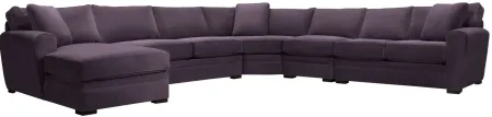 Artemis II 5-pc. Left Hand Facing Sectional Sofa in Gypsy Eggplant by Jonathan Louis