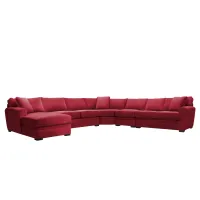 Artemis II 5-pc. Left Hand Facing Sectional Sofa in Gypsy Scarlet by Jonathan Louis