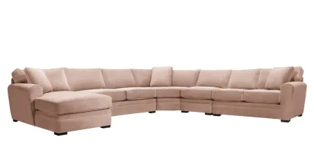 Artemis II 5-pc. Left Hand Facing Sectional Sofa in Gypsy Blush by Jonathan Louis