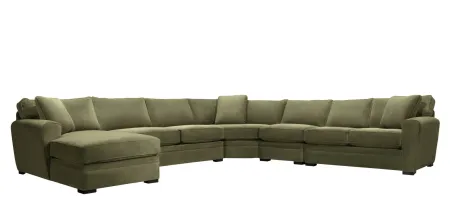 Artemis II 5-pc. Left Hand Facing Sectional Sofa in Gypsy Sage by Jonathan Louis